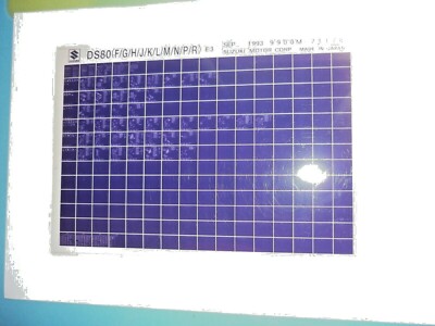 Suzuki DS80 (F/G/H/J/K/L/M/N/P/R/S) E3  Aug 94  Microfiche Motorrad original ETK