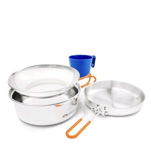 GSI Outdoor Glacier Stainless 1 Person Mess Kit For Camping & Backpacking New - Picture 3 of 4