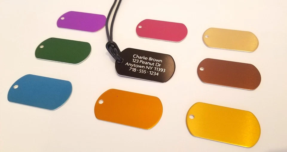 LUGGAGE TAG (1)  ID TAGS DIAMOND ENGRAVED LUGGAGE TAG WITH STRAP - Image 2 of 3