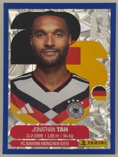 Jonathan Tah Panini FIFA World Cup 2026 Blue Crumple Parallels Sticker