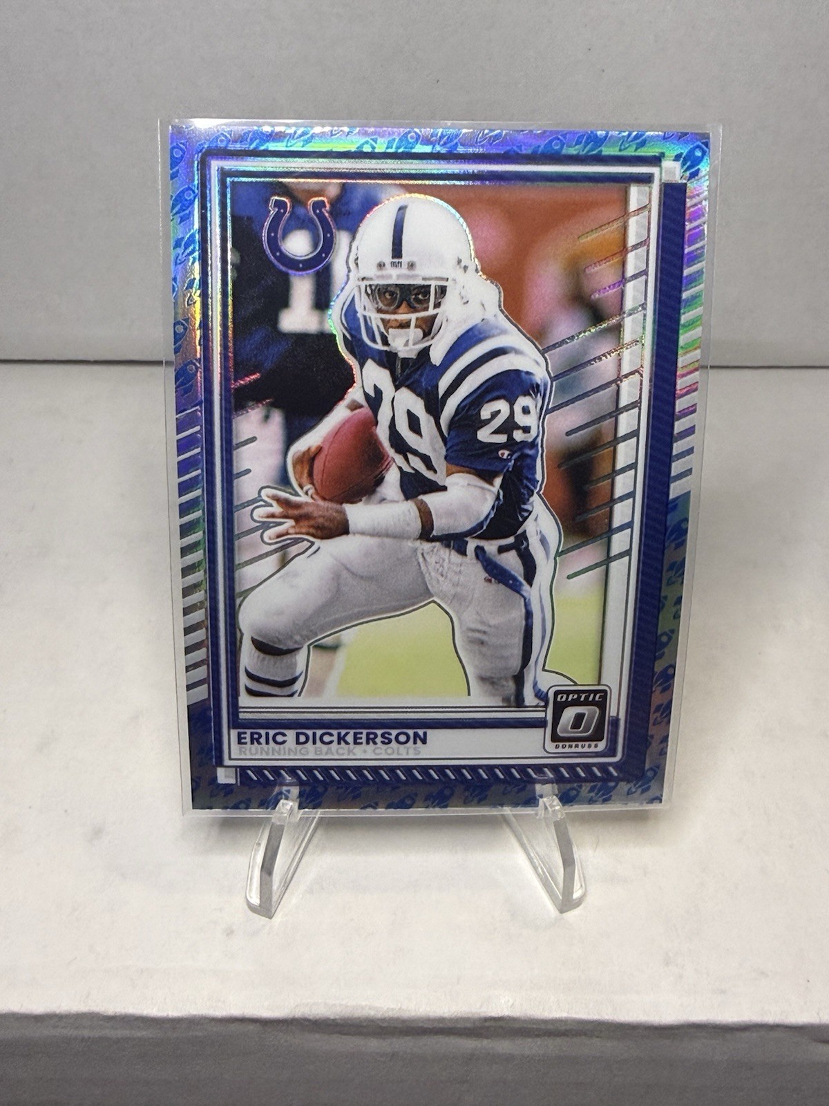 2025 Donruss Optic Rocket Emoji Prizm Eric Dickerson #59 Indianapolis Colts