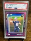 2024 Donruss Optic Drake Maye Pink Rated Rookie PSA 9 New England Patriots