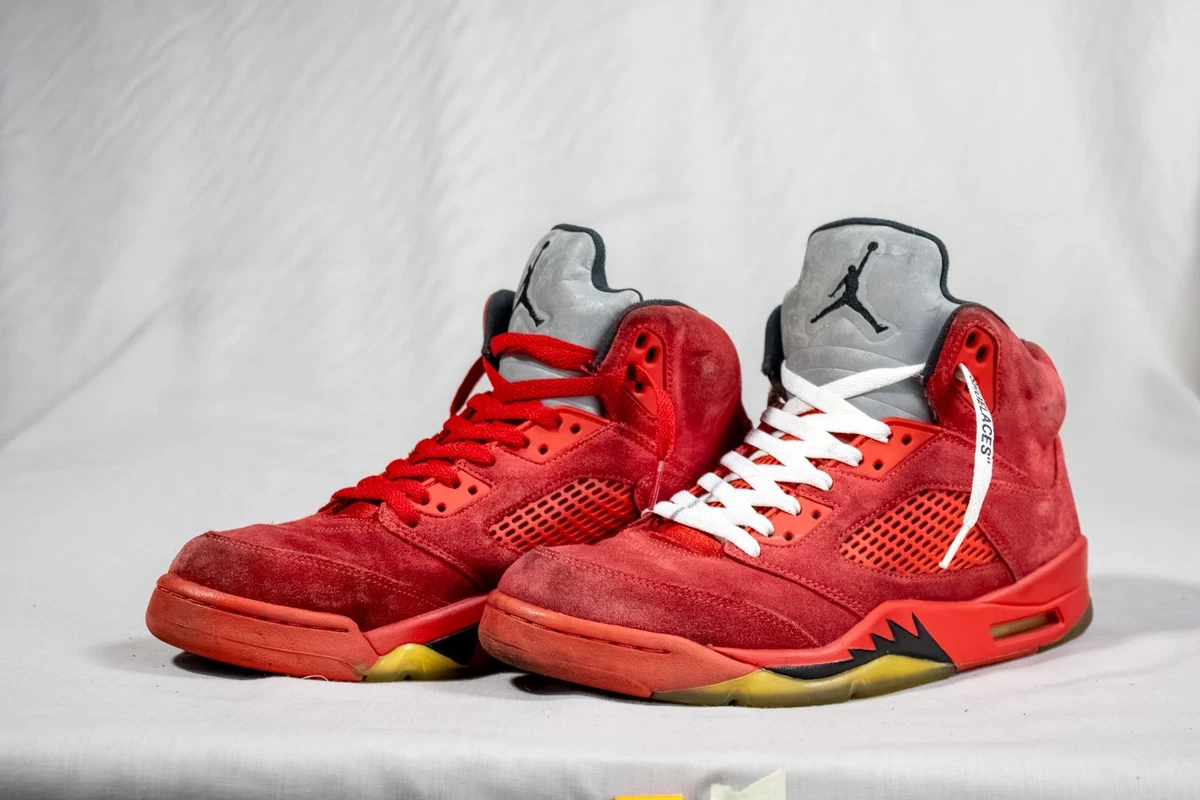 Jordan 5 Retro Red Suede | eBay
