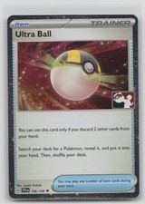 Ultra Ball (Cosmos Holo) 196/198 Uncommon Prize Pack Series Cards Pokemon NM
