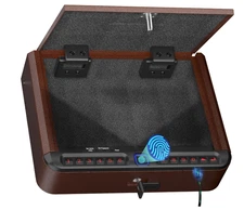 Gun Safe for Handgun -Biometric Pistol Safe 4 Ways Quick Access with Fingerprint
