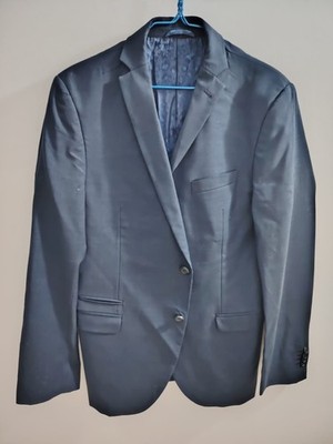 CINQUE Men's Blazer Ciaspetti Blue Wool Blend Slim Fit Suit Jacket Size 40