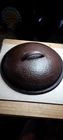 VINTAGE WAGNER WARE HAMMERED CAST IRON LID FOR #8 DUTCH OVEN/DEEP SKILLET L@@K!!