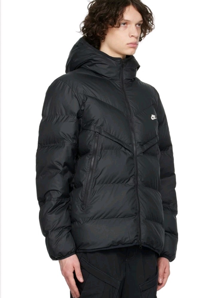 Nike Windrunner Down Puffer Jacket Black Men's S - image 7