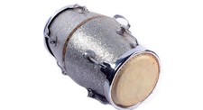 BINA silver Dholak with Bag – Iconic Indian Instrument for Rhythmic Perfection