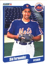 1990 Fleer Sid Fernandez #203 New York Mets