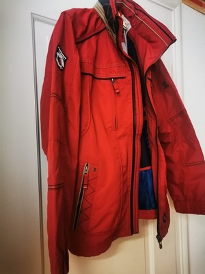 Outdoorjacke, Herren, Größe 50 (L), rot. 