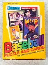 Vintage DONRUSS 1989 Baseball Lot Open Box Incomplete