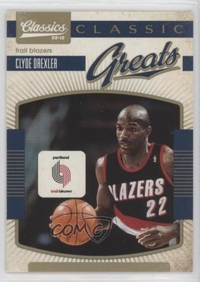 2009-10 Panini Classics Classic Greats Gold 33/100 Clyde Drexler #5 HOF 8f4