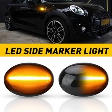 2 Fit MINI Cooper 11-15 R58 Coupe 12-15 R59 Roadster Smoke LED Side Marker Light