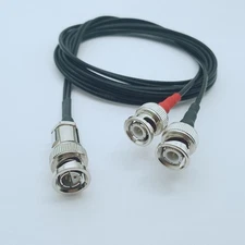BNC 2-Pin Connector TWBNC Male to 2x Standard BNC Male 1~10FT Y RG316 Cable
