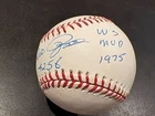 PETE ROSE REDS 1975 WS MVP SIGNED BASEBALL. SIGNATURE CRISP, BALL EXCELLENT.