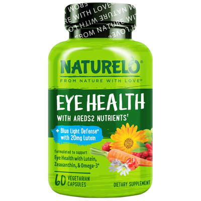 Naturelo Eye Vitamins - Areds 2 Formula Nutrients Lutein Zeaxanthin Vitamin C E