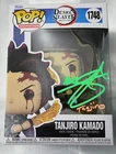 Demon Slayer Tanjiro Kamado Funko Pop #1748 - Neon Signed Auto Zach Aguilar JSA