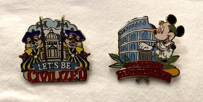 Adventures by Disney 9 Pin Set ITALY ROME Florence Venice Mickey