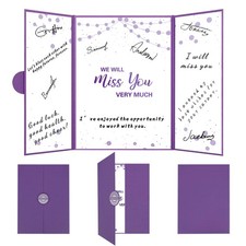 Farewell Party Decorations, Purple We Will Miss You Very Much Alternative Signat