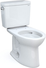 TOTO Drake Two-Piece Elongated 1.6 GPF TORNADO FLUSH Toilet with CEFIONTECT, Cot