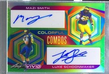 2023 Leaf Vivid Mazi Smith / Luke Schoonmaker Auto /4 #CC-36 Colorful Combos