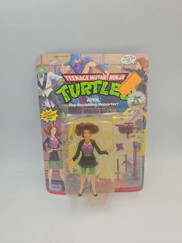VTG 1992 Playmates TMNT April The Ravishing Reporter NOC Unpunched.