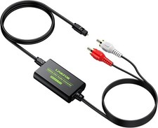 192kHz DAC Digital to Analog Converter Optical SPDIF Toslink to Stereo RCA Male