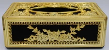 Vintage Crown Tissue Box Holder Hollywood Regency Style~ PLEASE READ