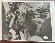 jack Nicklaus signed unique 8x10 photo; JSA