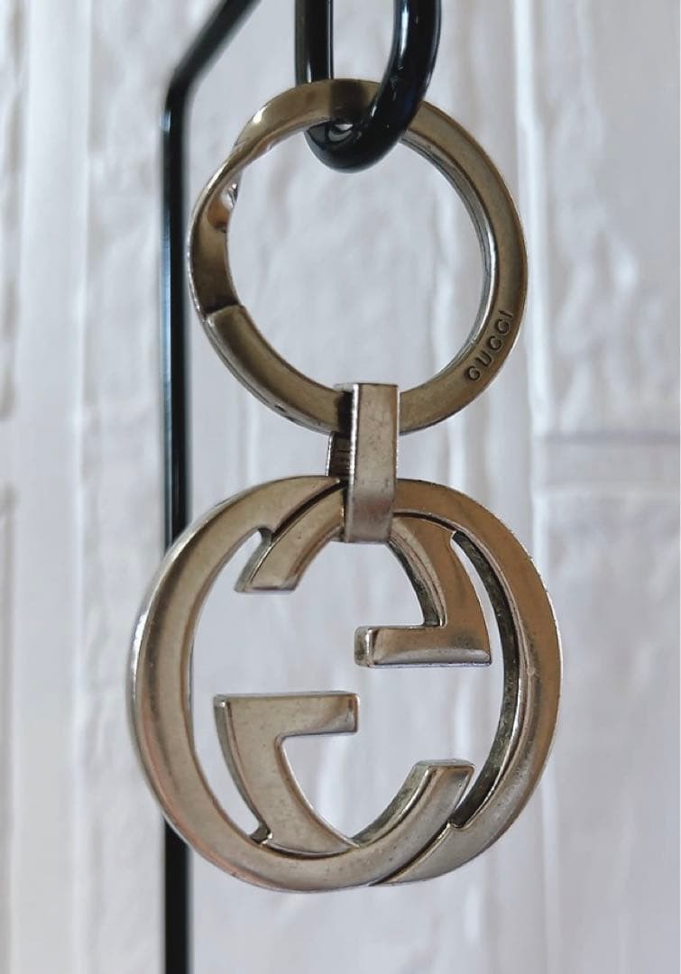 Authentic GUCCI Double G Interlocking G Keychain … - image 13