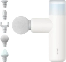 opove M3 Mini Massage Gun for Back Pain Relief, with Facial Mode, 7mm White 