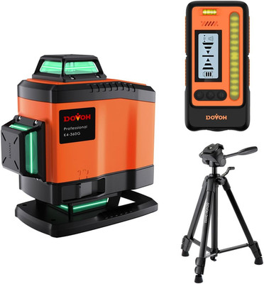 K4 4D Laser Level with Tripod & Receiver - Accurate Measurement Tool