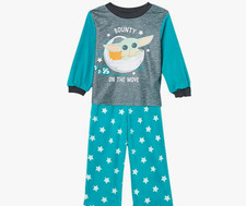 STAR WARS Boys' 2-piece Loose-fit Pajama Set, Soft  Cute 24M