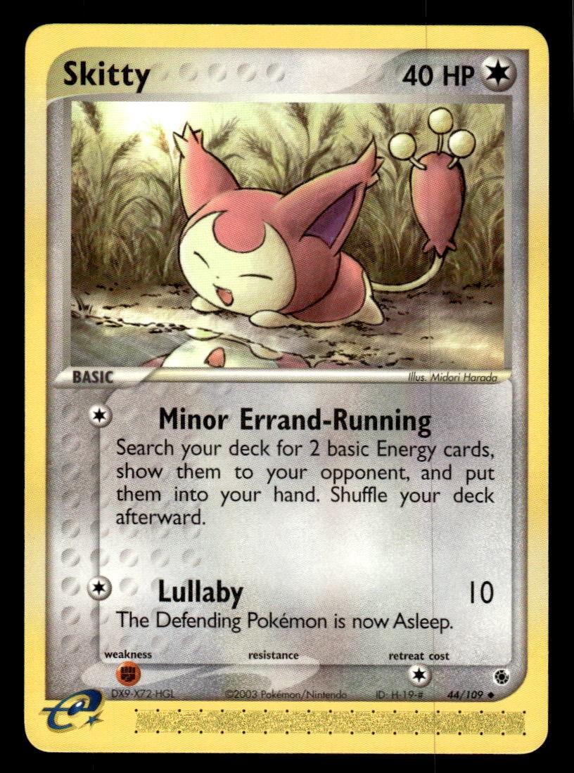 Pokemon TCG EX Ruby and Sapphire #44/109 Skitty