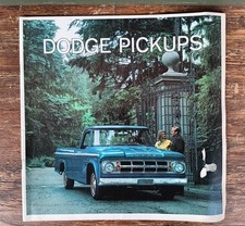 OEM 1968 Dodge Pickup Advertising Sales Brochure ~ D100/200 Crew Cab Camper 4x4