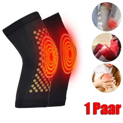2x Unisex Kniewärmer Wärmer Knieschoner Selbstheizende Kniebandage Damen Herren