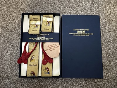 Albert Thurston Exclusive Woven Silk Brace Is One Of A Limited Edition Of 500