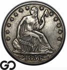 1853-O Seated Liberty Half Dollar w/ Arrows & Rays, Choice XF, Tough Type Coin