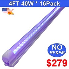 40W 4FT T8 UV Black Light Bar Led Tube with US Plug Easy Installation Room D cor