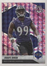 2021 Panini Mosaic Rookies Pink Camo Mosaic Prizm Odafe Oweh #354 0nr3