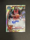 2024-25 Bowman Chrome U #19 Derik Queen 1st RC Stealth Refractor Auto Pelicans