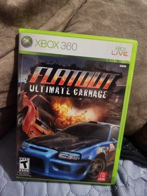 Flatout: Ultimate Carnage - Microsoft Xbox 360 With Manual Works Great