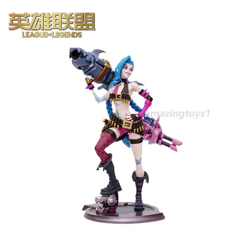 Oficial LOL League of Legends Jinx Estatua Figura Juguete Regalo Versión Original Regalo - Imagen 5 de 6