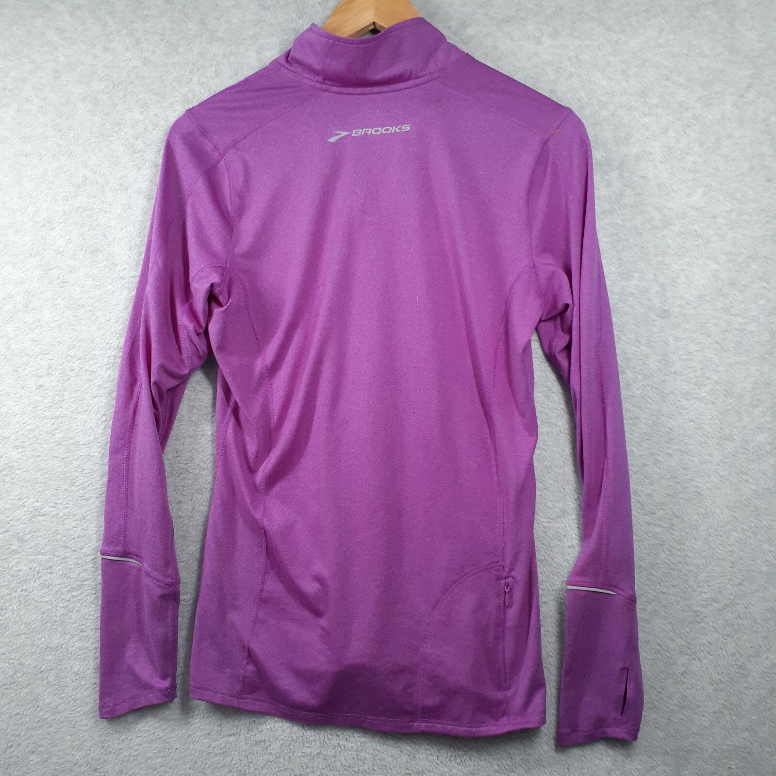 Brooks Women's Running Purple 1/4 Zip Pullover Thumb … Gem