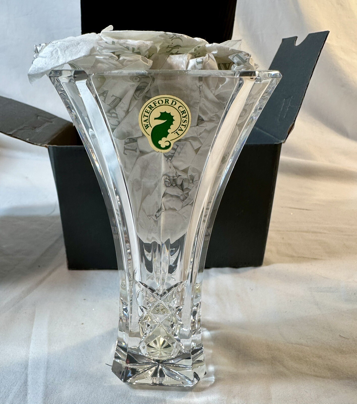 New In Box, Made In Ireland, Waterford Lead Crystal, Gesture Bud Vase