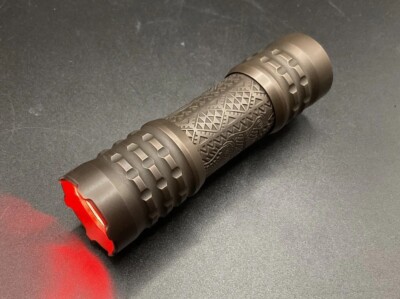 CWF x Ti2 Design Pele Flashlight Copper Hawaiian Custom Etch Dragon Driver