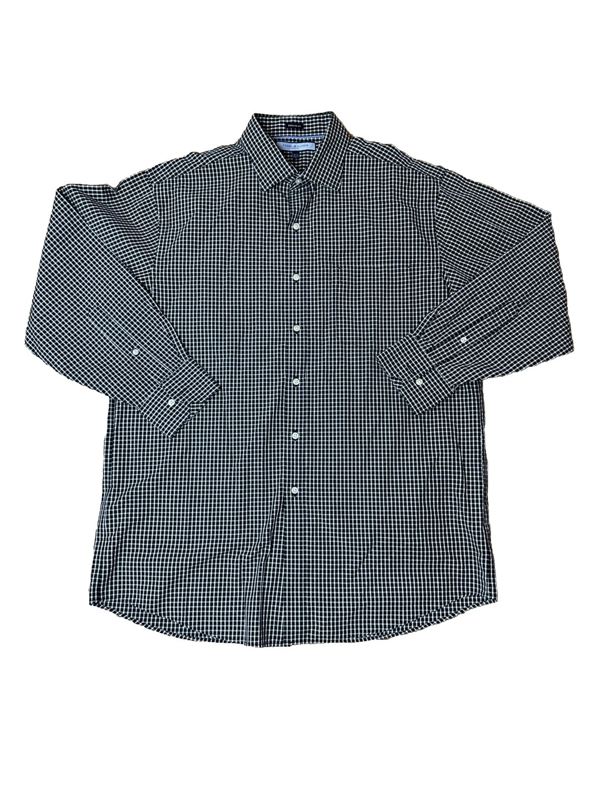 Camisas Sociais Tommy Hilfiger Preto para Homens