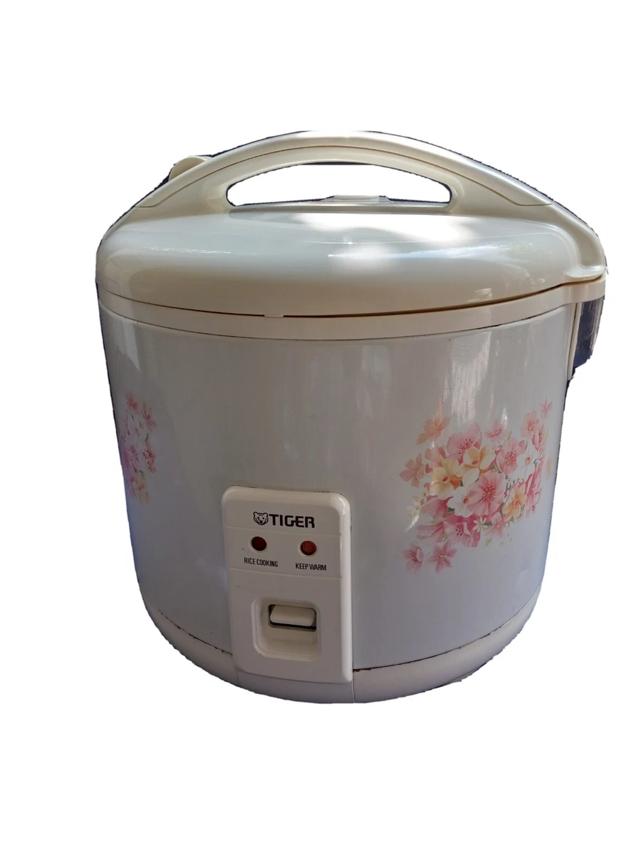 Tiger JNP-1800 10-Cup Rice Cooker and Warmer in Floral White