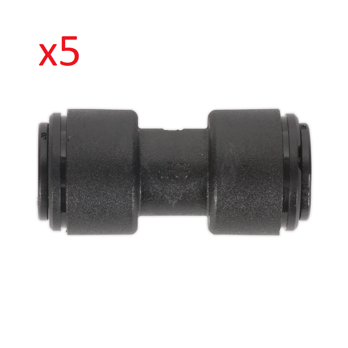 Pack of 5 John Guest Speedfit - PM0408E Straight Coupling 8mm - JGCS8